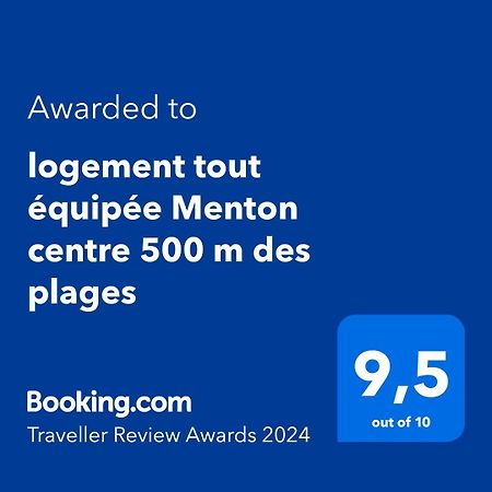 Appartement Tout Equipe Centre Ville Menton Ngoại thất bức ảnh